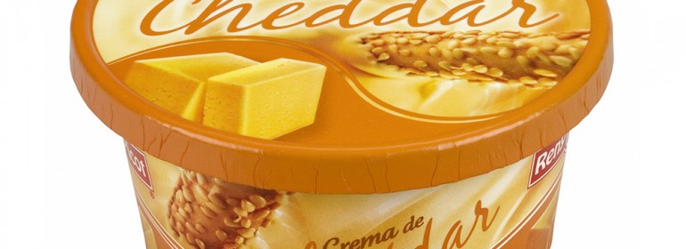 Crema de queso Cheddar 125g Reny Picot pasta con queso cheddar