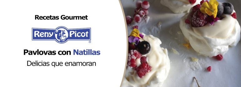 Pavlovas con crema de natillas