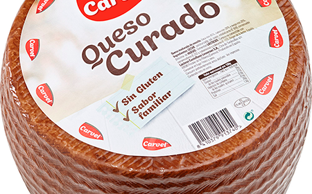 Pieza de queso curado