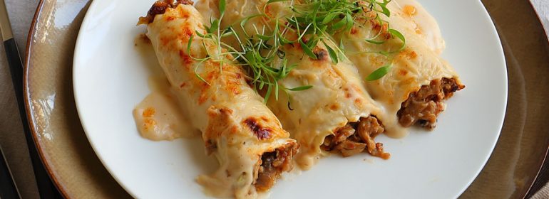 Canelones rellenos con recetas festivas